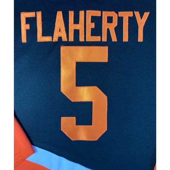 Philadelphia Flyers Minor League bp Quadra Hockey Jersey Canada #5 Flaherty Sz L - Picture 14 of 16